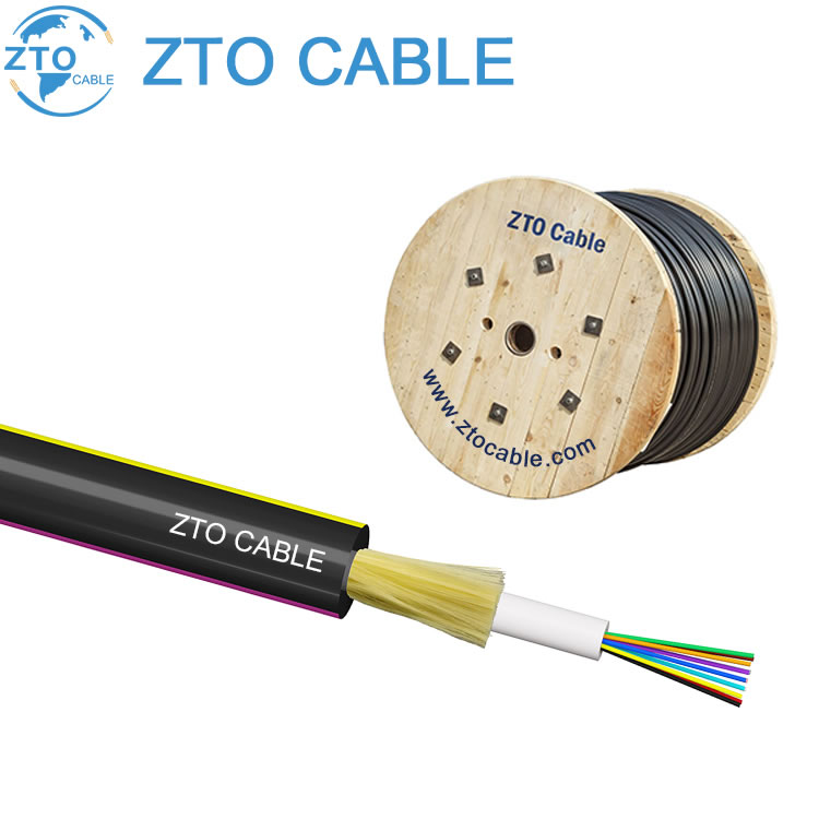 ZTO indoor outdoor unitube non metal micro cable JET mini ADSS cable